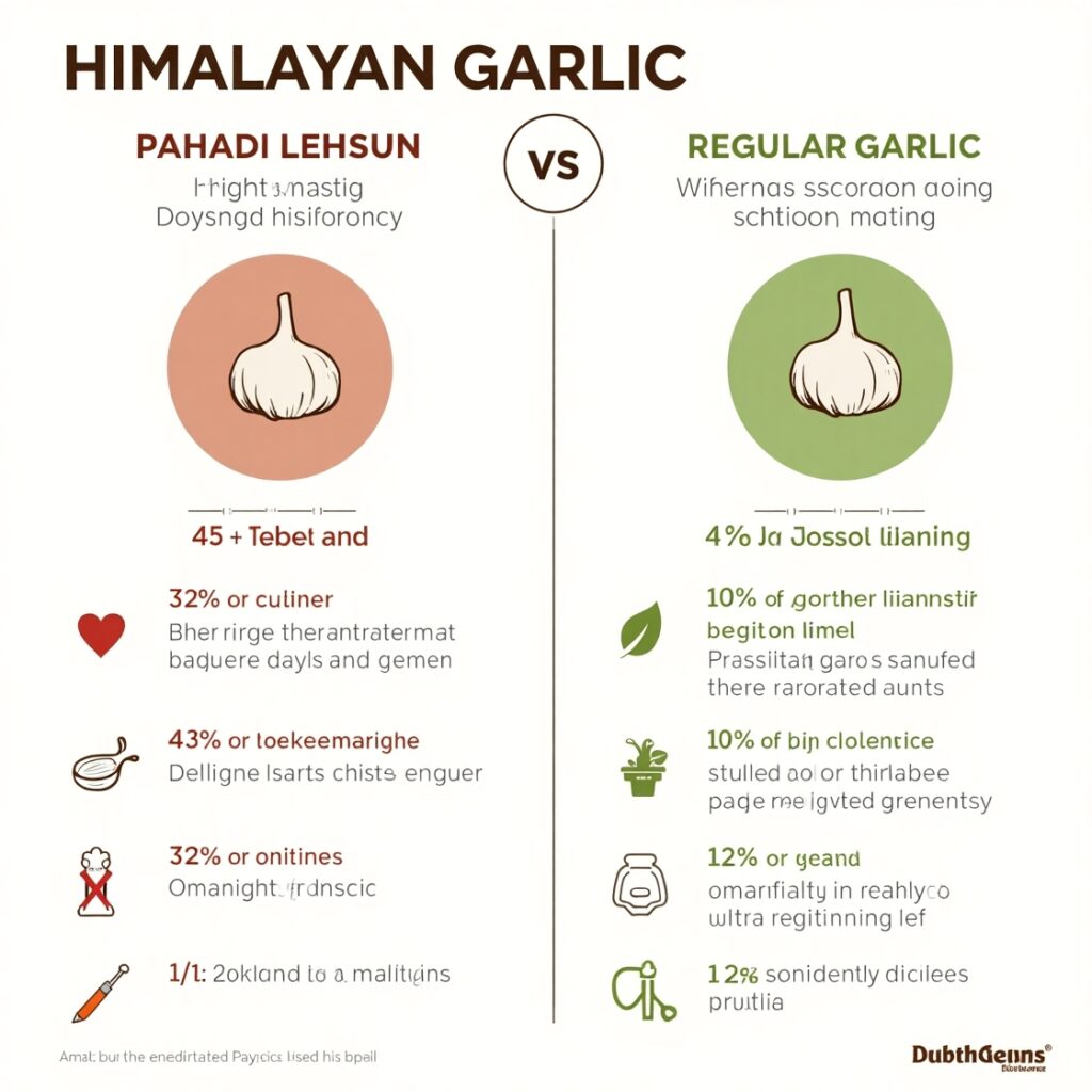 Nutritional Comparison – Himalayan Garlic vs Regular Garlic