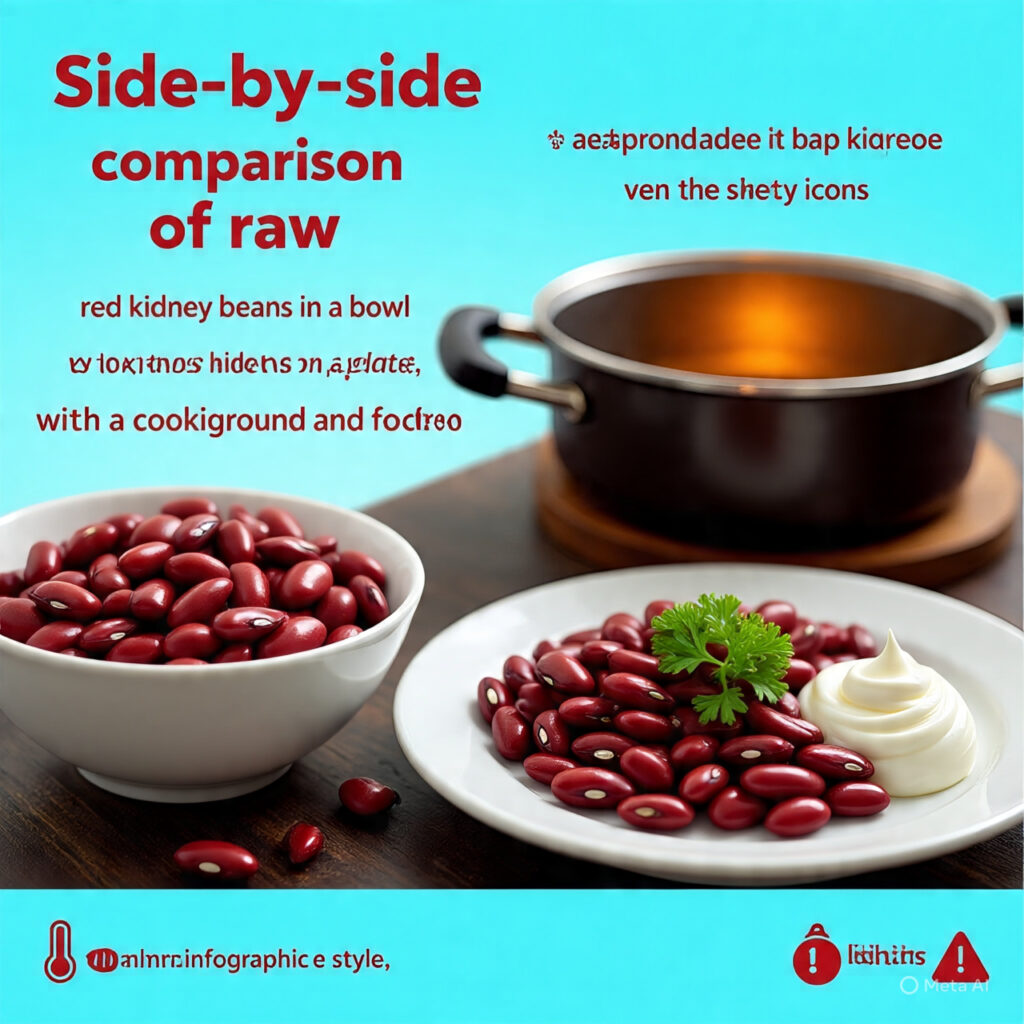 alt="Properly cooked red kidney beans on plate"