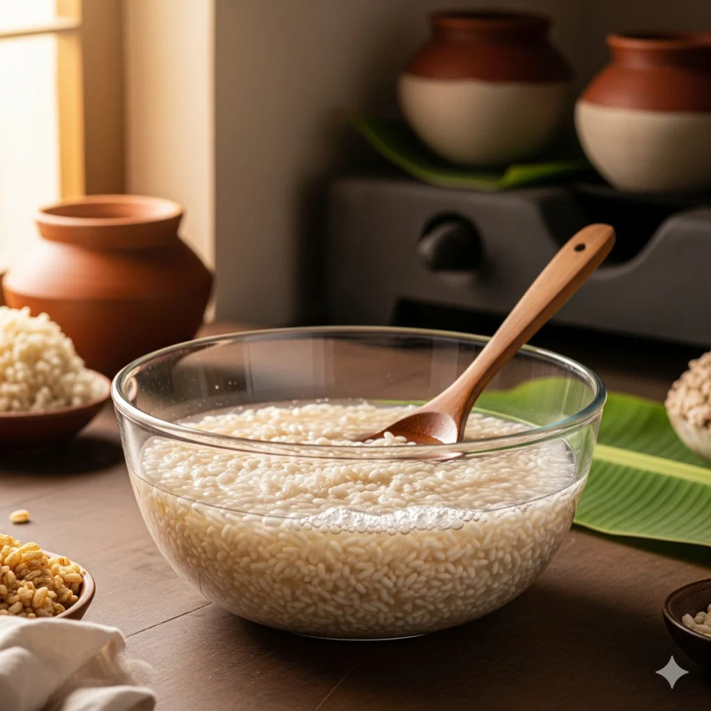 Fermented Rice for Probiotics and Digestion – Healthy South Indian Rice Kanji Breakfast