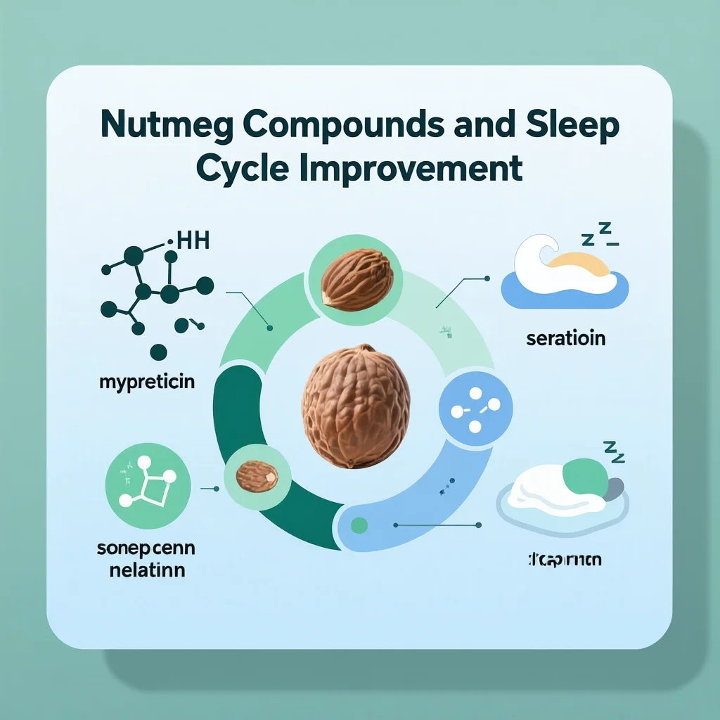 How nutmeg improves sleep with serotonin and melatonin