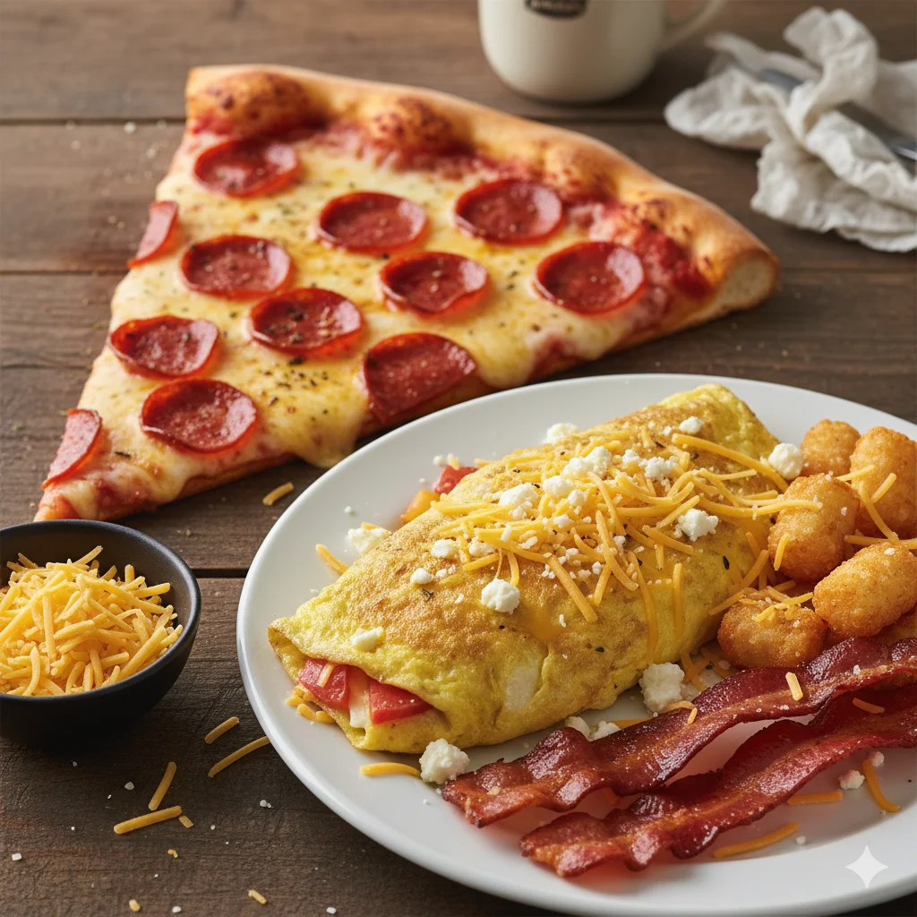 Pizza and heavy cheese are among the worst breakfast foods