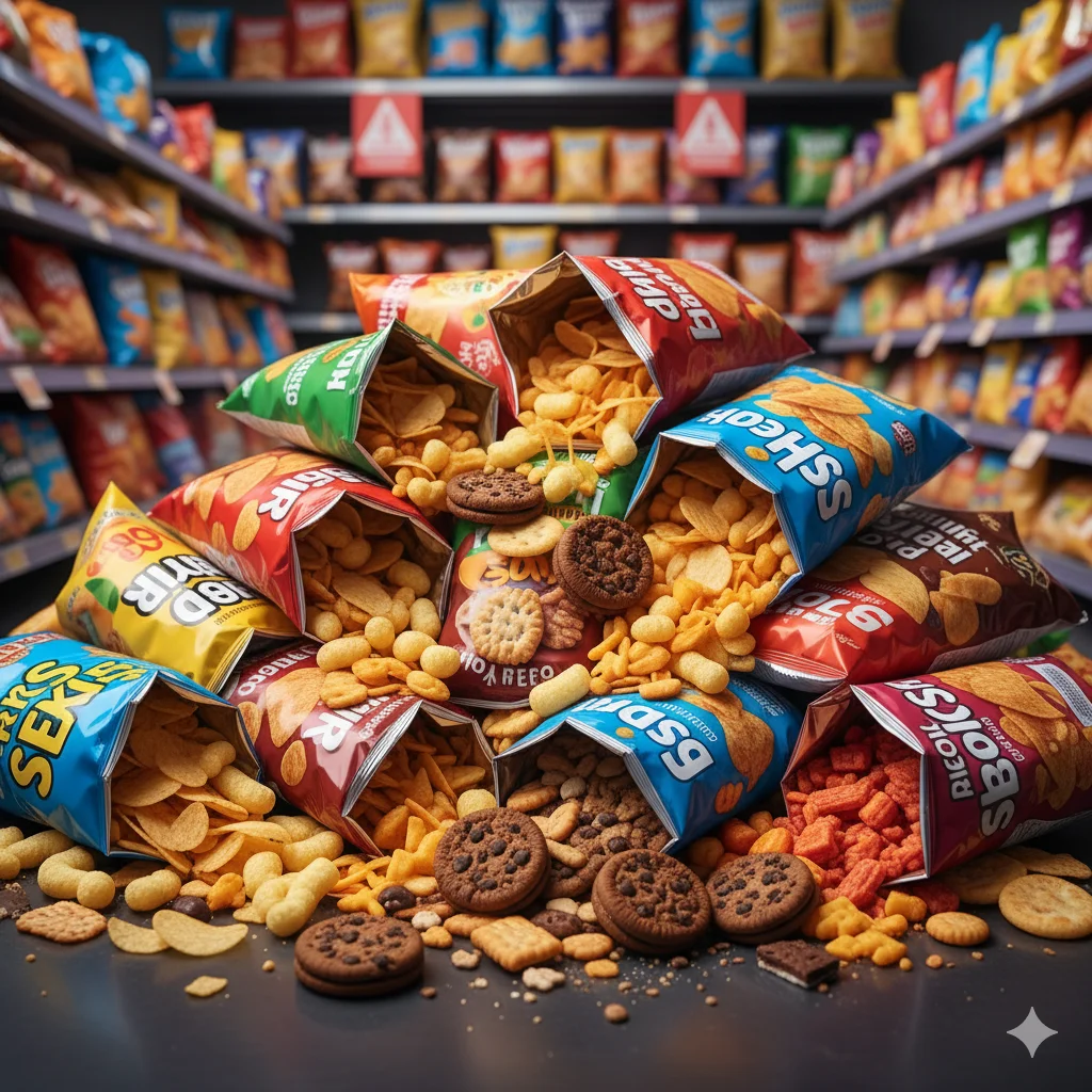 Refined carbs and packaged snacks are harmful for heart health