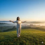 Man practicing natural lung detox methods by breathing fresh air at sunrise to cleanse lungs and improve respiratory health