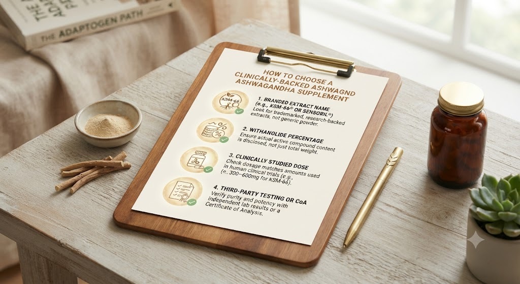 What to look for on an ashwagandha label: Branded extract, withanolides, dose and third-party testing