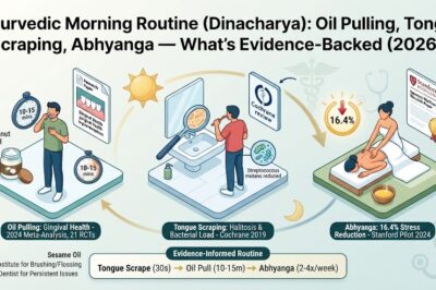 Ayurvedic Morning Routine (Dinacharya): Oil Pulling, Tongue Scraping, Abhyanga — What’s Evidence-Backed (2026)