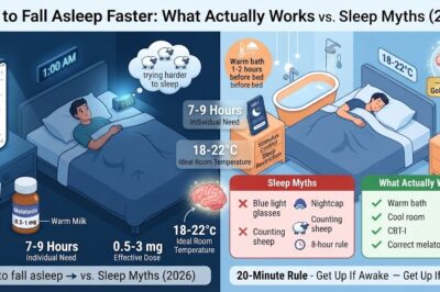 How to Fall Asleep Faster: What Actually Works vs. Sleep Myths (2026)