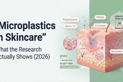 Microplastics in Skincare and Cosmetics: What the Research Actually Shows (2026)