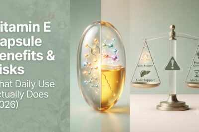 Vitamin E Capsule Benefits and Risks: What Daily Use Actually Does (2026)