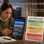 AI self-diagnosis and digital health guide explaining research findings risks and how to use tools safely