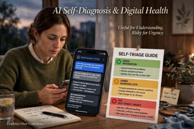 AI Self-Diagnosis & Digital Health: What the Research Shows, Where It Fails, and How to Use It Safely