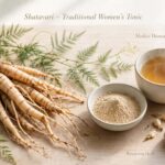 Shatavari adaptogen roots and extract highlighting traditional benefits for women’s health with modest modern evidence